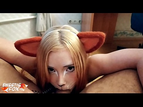 ❤️ Kitsune engole a piça e o esperma na boca ️❌ Sexo vídeo em nós ﹏